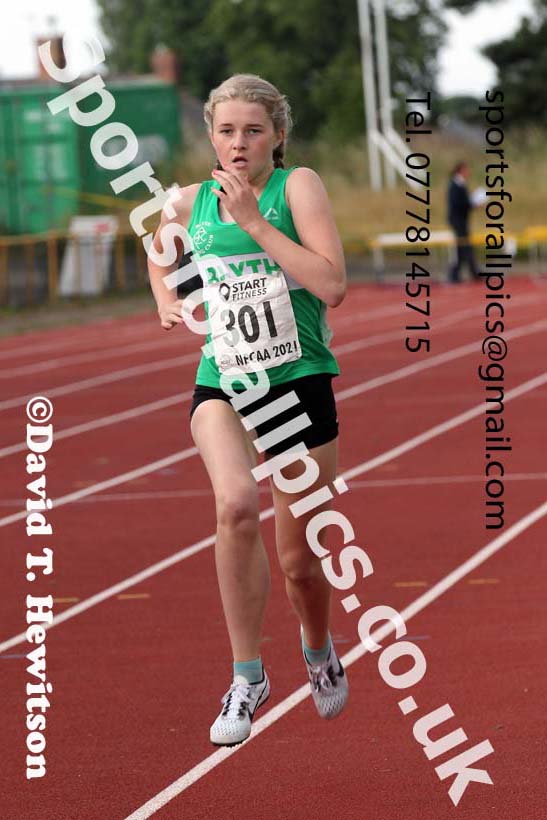 800 metres, 2021 North East Grand Prix 6, Monkton, Wednesday, August 4th. Photo: David T. Hewitson/Sports for All Pics